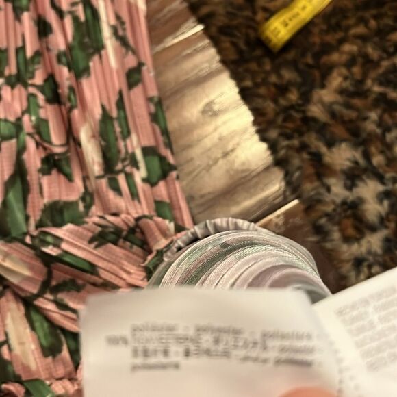 Zara Printed Pleated Multi Print Floral Contemporary Feminine Cottage Core Dress - Picture 14 of 16